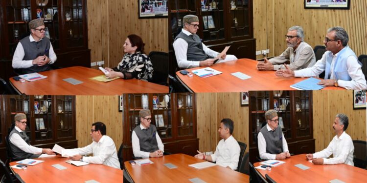 Legislators, deputations call on CM Omar Abdullah, highlight constituency issues