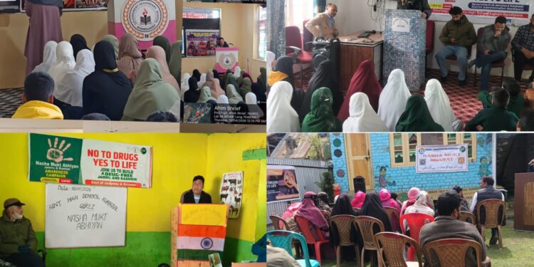 District Admin Bandipora conducts IEC Awareness Programmes under Nasha Mukht Jammu Kashmir Abhiyan