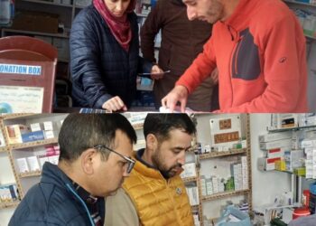 Drug Control department conducts enforcement drives across multiple areas of Shopian