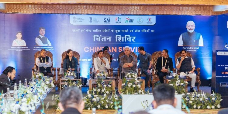 Union Sports Minister Dr. Mansukh Mandaviya chairs Chintan Shivir of Ministers of Youth Affairs & Sports in Srinagar