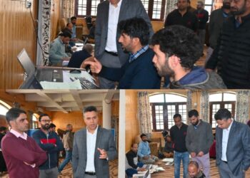 DC Anantnag inspects Revenue Record Digitisation Section