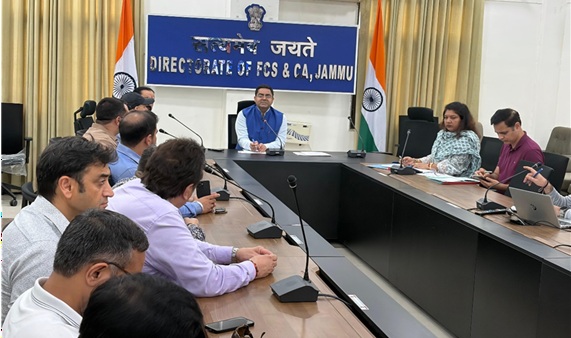 Director FCS&CA Jammu reviews stock, supply position of LPG & Petroleum products