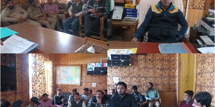 ADC Handwara reviews arrangements for Mega Padyatra under NMBA
