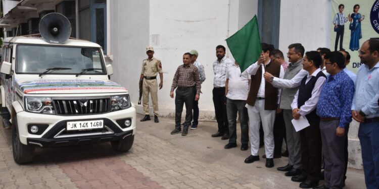 DEO Udhampur flags off IEC Van to spread awareness on Panchayat Electoral Roll Revision-2026