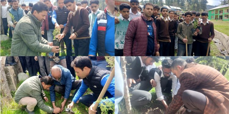 District Shopian conducts massive plantation drive across educational institutions