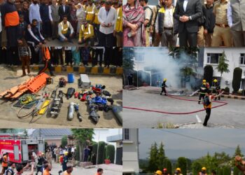 District Admin Budgam, Civil Defence Conduct Mock Drill at SAM Degree College