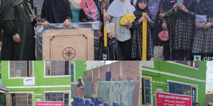 Awareness cum Sports Kit distribution programme held at GMS Bandipora under BBBP