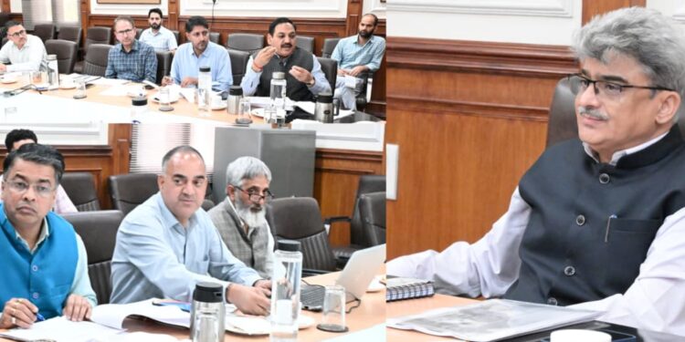 CS reviews process for establishment of KVs/JNVs across districts of J&K