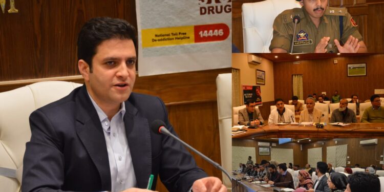DC, SSP Budgam review preparations for 100 day long intensive Nasha Mukt Bharat Abhiyan