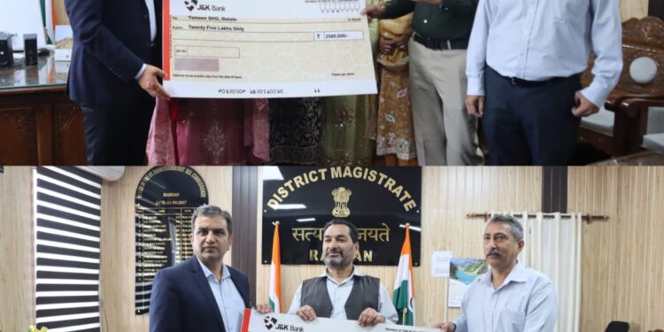 DC Ramban hands over financial assistance to beneficiaries under HADP’s dairy, poultry project