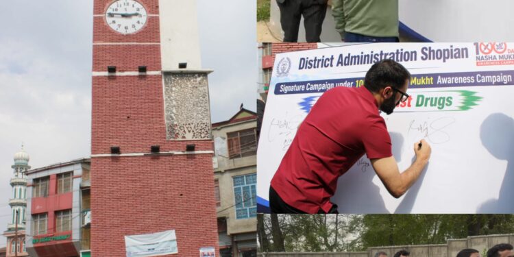 District Shopian unites against drug abuse through mass signature campaigns