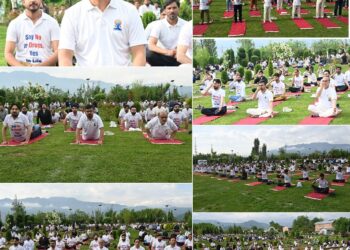 Mega Yoga Event held at Kulgam under 100-day NMBA Abhiyan, Witnesses massive turnout