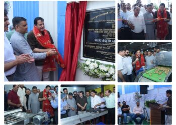 Javid Dar inaugurates Rs 3.5 cr Fruit & Vegetable Processing Unit in Marh, Jammu