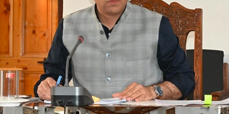 DDC Anantnag reviews SANJY-2026 Capex / Revex works