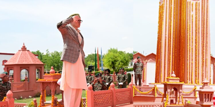 CM rededicates renovated War Memorial, attends 78th Raising Day of JAK LI Regimental Centre