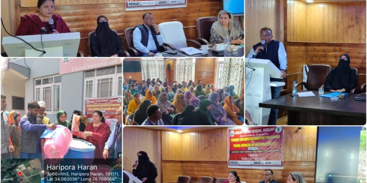KVK Budgam empowers Tribal Farmers with Training cum Input Distribution under TSP program