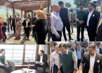 Satish Sharma Meets Union Minister Dr. Mansukh Mandaviya in Srinagar ; Pushes for Strengthening Sports Ecosystem in J&K