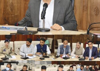 DC Srinagar assesses progress of major developmental project