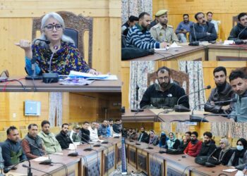 DC Bandipora interacts with Resource Persons under Nasha Mukt Abhiyan Campaign
