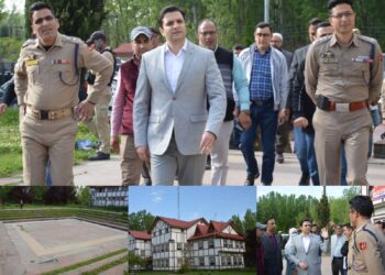 DC Budgam visits Railway station Nowgam