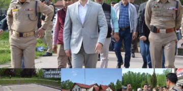 DC Budgam visits Railway station Nowgam