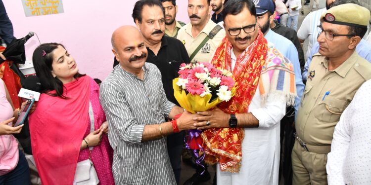 Rana lays foundation for Tawi embankment works; hails river as Jammu’s pride