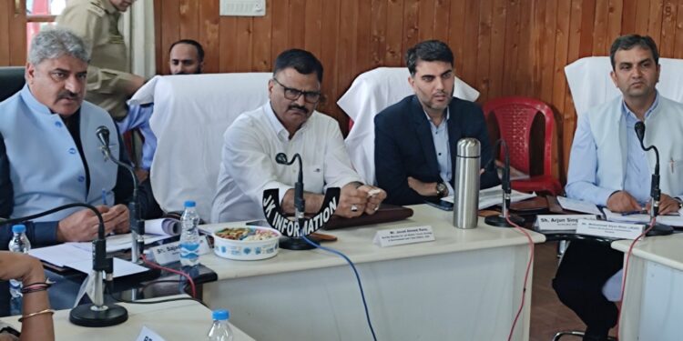 Rana chairs reviews development projects in Ramban; stresses timely execution, quality monitoring