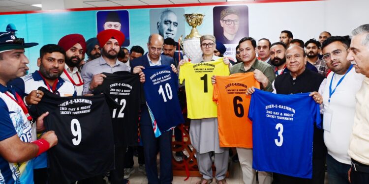 Batting against drug abuse, CM Omar Abdullah inaugurates 2nd edition of Sher-i-Kashmir Cricket Tournament at Jammu