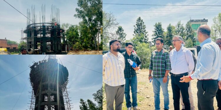 DC inspects progress of AMRUT 2.0 works in Kathua Township