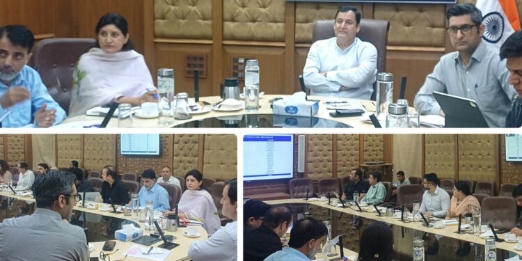 Javid Dar reviews progress on irrigation Khuls, micro irrigation works under MGNREGA