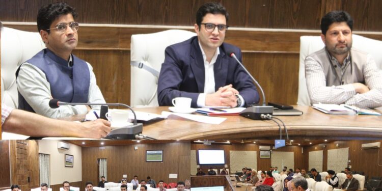 DC Budgam reviews progress under Mission YUVA in District