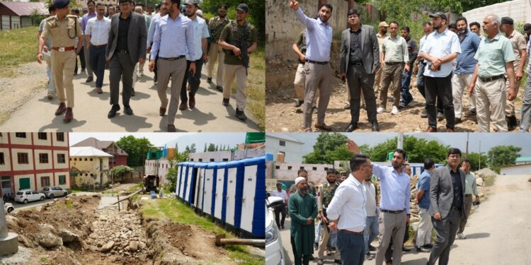 DC Ganderbal visits Transit Camp Manigam; takes stock of SANJY-2026 arrangements/