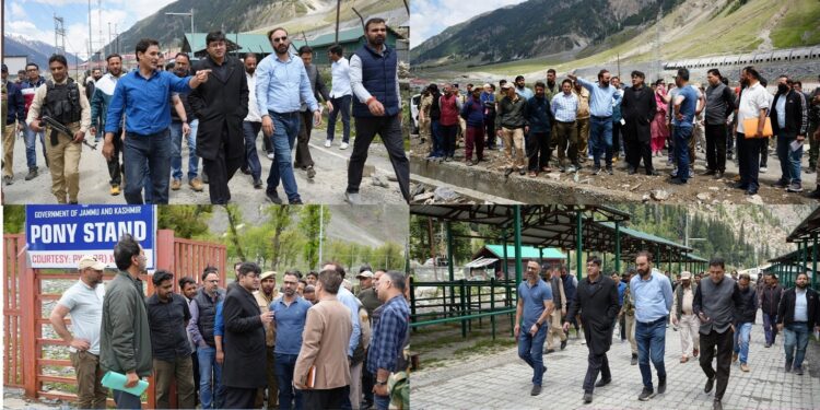 DC Ganderbal visits Baltal Base Camp to review preparations for SANJY-2026