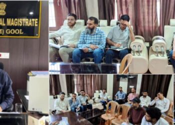 SDM reviews progress of Mission YUVA in Gool