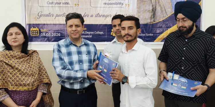 Sanjeev Verma attends SVEEP awareness programme at GDC Purmandal
