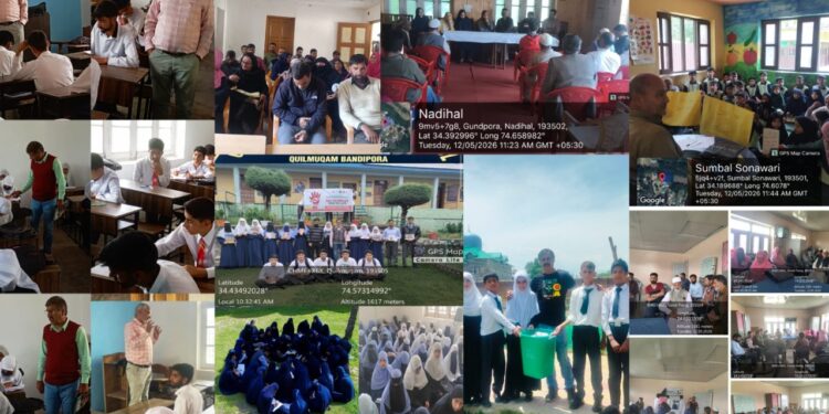 District Admin Bandipora continues Nasha Mukt J&K Abhiyan Awareness Activities across Schools, Panchayats
