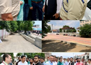 DC Srinagar visits B&J Hospital Barzulla; Inspects progress of work on alternate entry gate, additional parking space