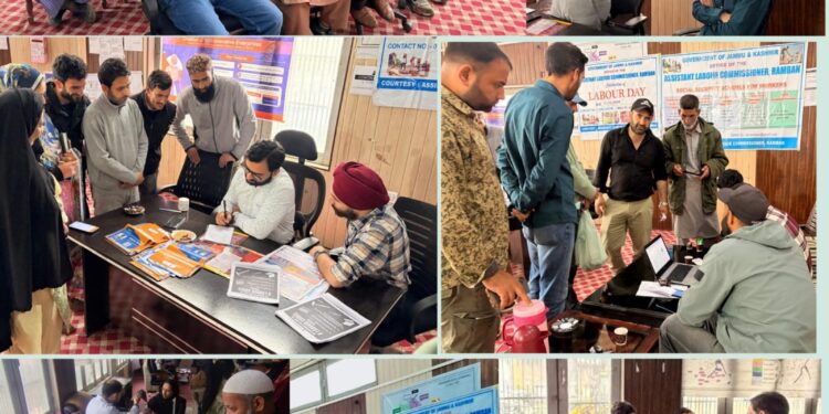 Int’l Labour Day celebrated at Banihal with awareness programme, health camp