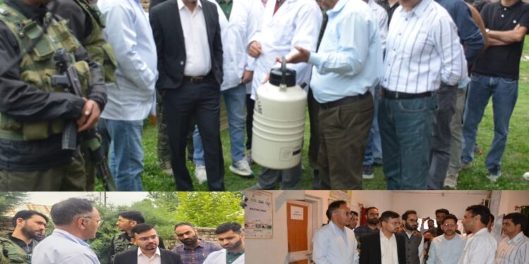 DC Kulgam visits District Veterinary Hospital