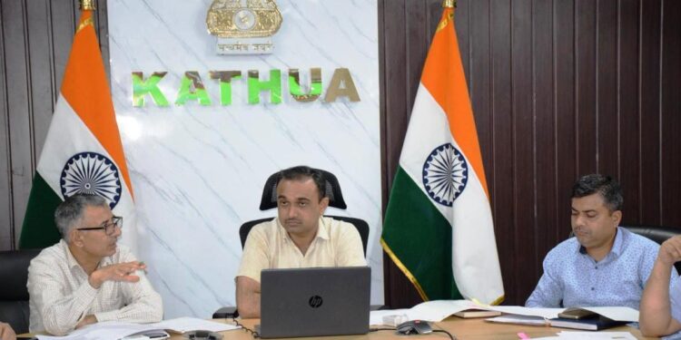 Div Com Jammu visits Kathua: Reviews progress of key projects, NMJKA; SANJY-2026 arrangements