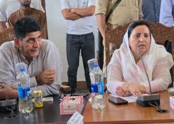 Sakeena Itoo meets various public delegations from Anantnag, Kulgam during Public Darbar at Khanabal Anantnag