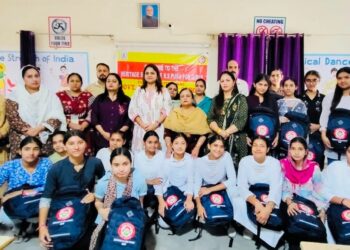 Mission Shakti Jammu felicitates meritorious girl Students of GGHSS R.S. Pura