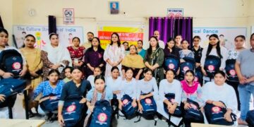 Mission Shakti Jammu felicitates meritorious girl Students of GGHSS R.S. Pura