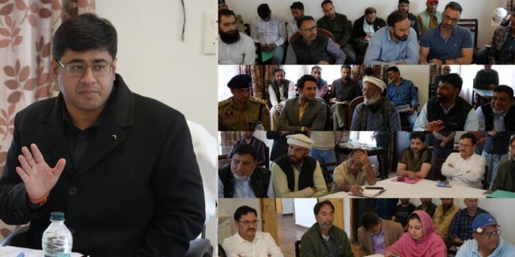 DC Ganderbal chairs meeting for fixation of rates for various services for SANJY-2026 at Sonamarg