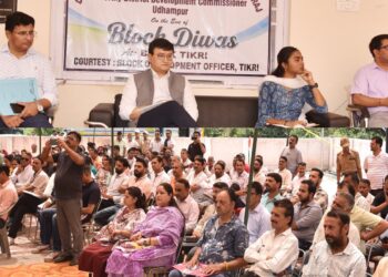 DC Udhampur holds public outreach cum grievances redressal camp at panchayat Ghar Mand West