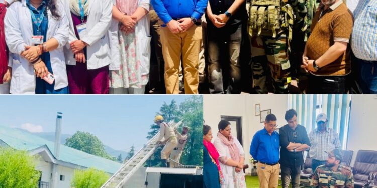 Mock Drill on Fire & Safety organised at SDH Bhaderwah