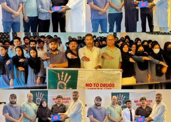 Health Department conducts anti-drug awareness programme at Hussain Paramedical Institute Ghat