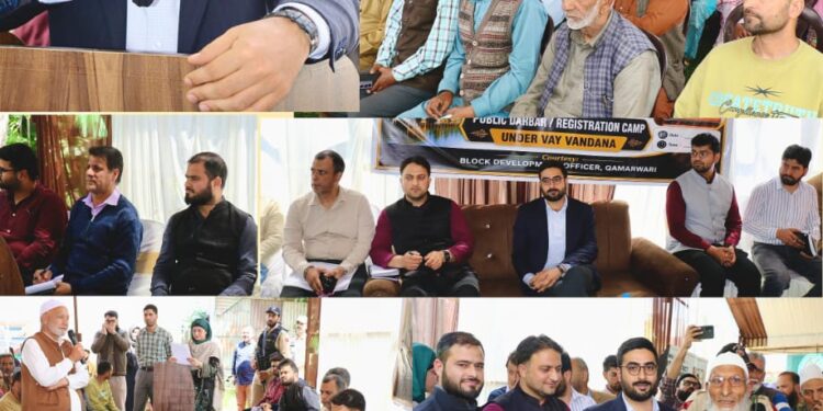 DC Srinagar holds Block Diwas, Public Grievance Redressal Camp at Panzinara