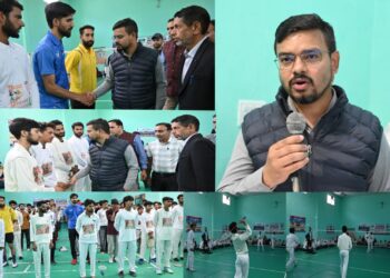 DC Kulgam Kick-Starts Inter-Block/MC Badminton Tournament under Nasha Mukt Bharat Campaign