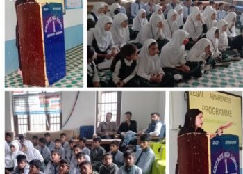 DLSA Ganderbal organises Awareness Programme on Child Rights, Domestic Violence at GBHS Shuhama